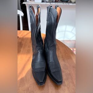 Lucchese Women’s Black Western Leather Boots